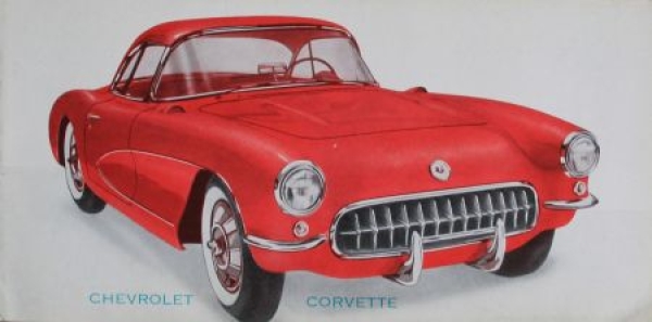 Chevrolet Corvette Modelprogram 1957 Carbrochure (2662)